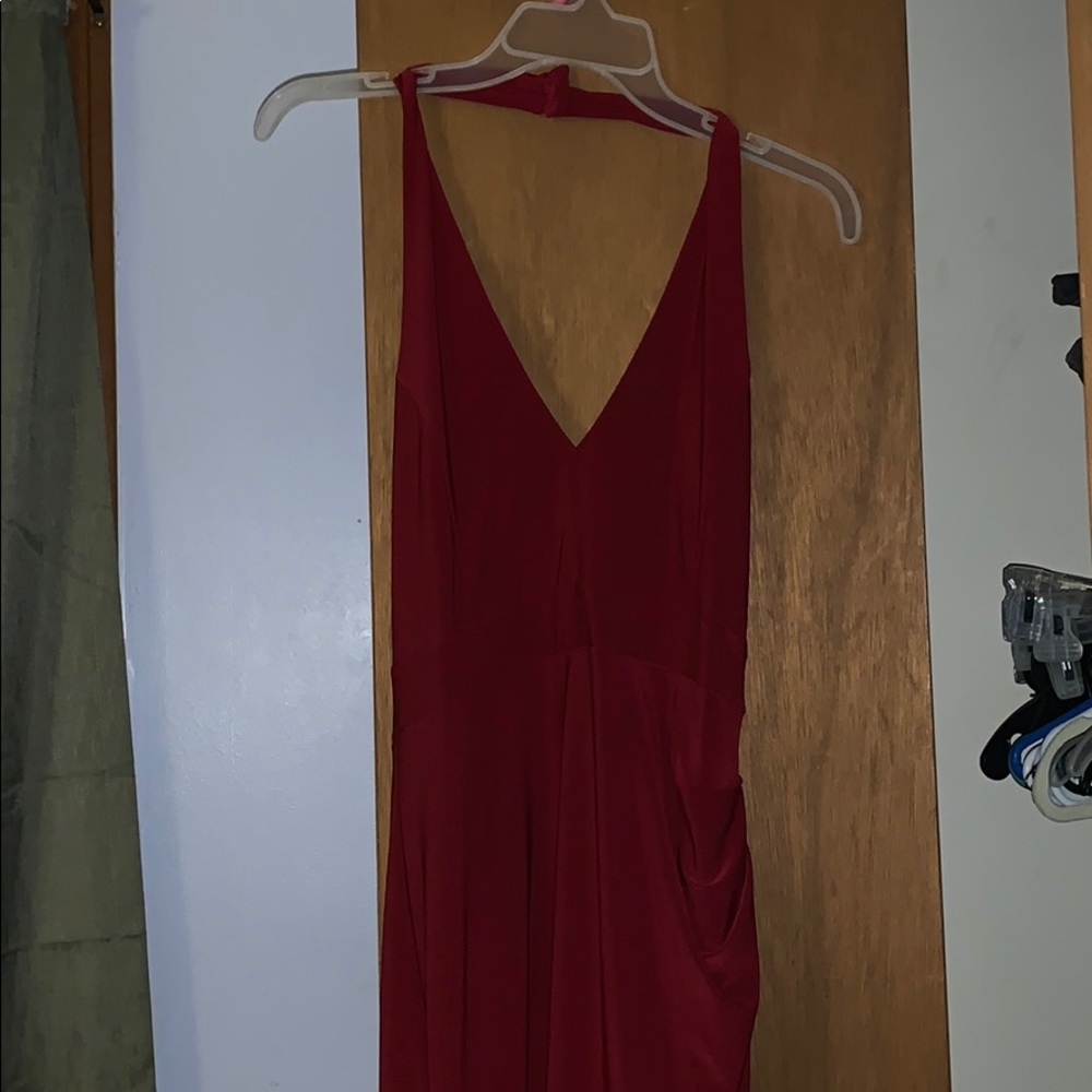 Nice fitted burgundy dress